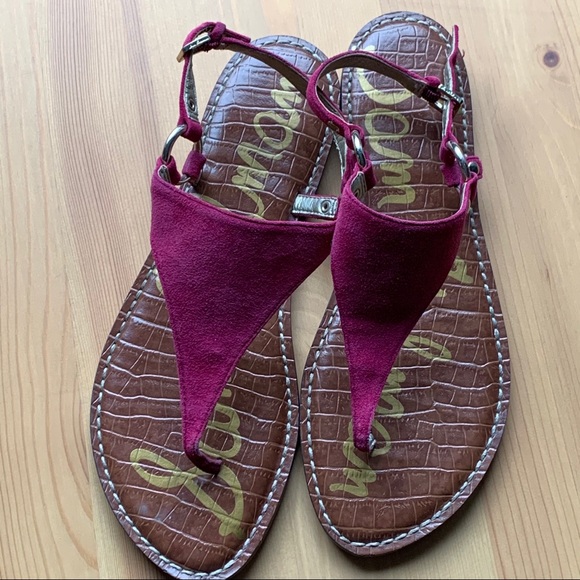 Sam Edelman Shoes - Sam Edelman Greta Suede Thong Slingback Sandals